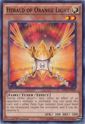 Herald of Orange Light - BP03-EN050 - Common 1st Edition
Battle Pack 3: Monster League 1st Edition Singles