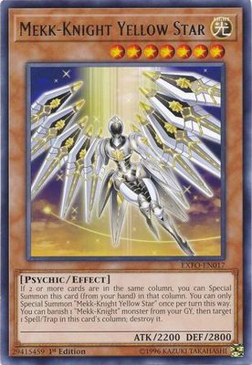 Mekk-Knight Yellow Star - EXFO-EN017 - Rare 1st Edition Extreme Force [EXFO] 1st Edition Singles