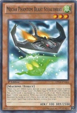 Mecha Phantom Beast Stealthray - LTGY-EN024 - Common 1st Edition
Lord of the Tachyon Galaxy 1st Edition Singles