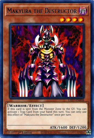 Makyura the Destructor - LED7-EN008 - Rare 1st Edition Legendary Duelists: Rage of Ra 1st Edition Singles