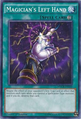 Magician&#39;s Left Hand - MACR-EN050 - Common 1st Edition Maximum Crisis 1st Edition Singles