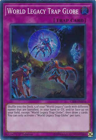 World Legacy Trap Globe - CIBR-EN074 - Super Rare 1st Edition Circuit Break 1st Edition Singles (espanol)