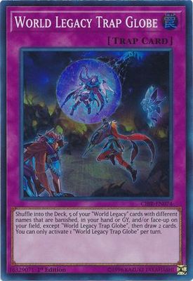 World Legacy Trap Globe - CIBR-EN074 - Super Rare 1st Edition Circuit Break 1st Edition Singles (espanol)