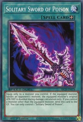 Solitary Sword of Poison - SBCB-EN078 - Common 1st Edition Speed Duel Battle City Box 1st Edition Singles
