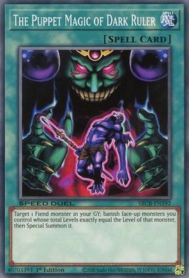 The Puppet Magic of Dark Ruler - SBCB-EN192 - Common 1st Edition Speed Duel Battle City Box 1st Edition Singles