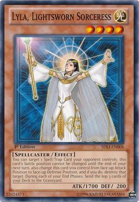 Lyla, Lightsworn Sorceress - SDLI-EN008 - Common 1st Edition Structure Deck: Realm of Light 1st Edition Singles
