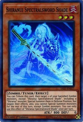 Shiranui Spectralsword Shade - SAST-EN017 - Super Rare 1st Edition Savage Strike 1st Edition Singles (Espanol)