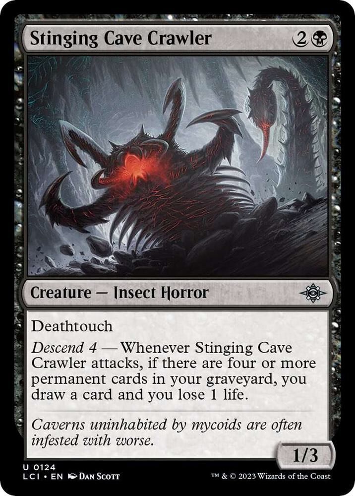 Stinging Cave Crawler - The Lost Caverns of Ixalan (LCI) The Lost Caverns of Ixalan