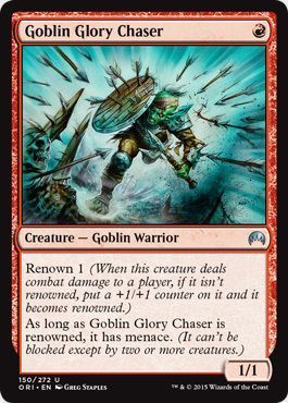 Goblin Glory Chaser 150/272
Magic Origins Singles