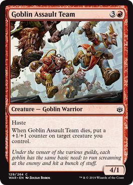 Goblin Assault Team 129/264 - War of the Spark Singles (Español)