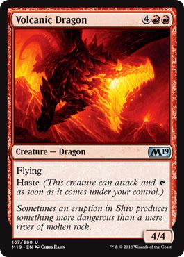 Volcanic Dragon 167/280 - Magic 2019 (M19) Singles