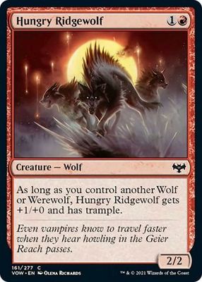 Hungry Ridgewolf 161/277
Innistrad: Crimson Vow Singles