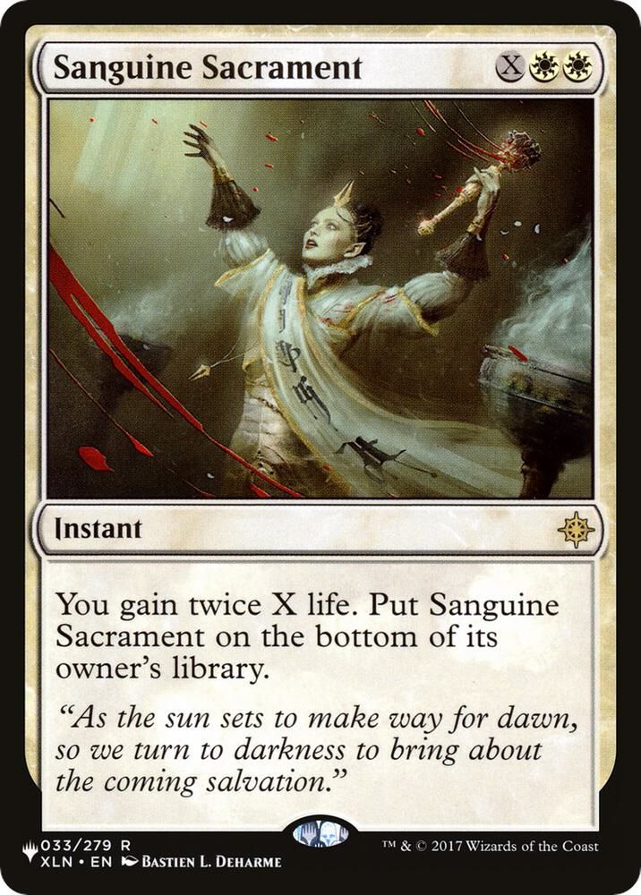 Sanguine Sacrament - The List Reprints (LIST) The List Reprints