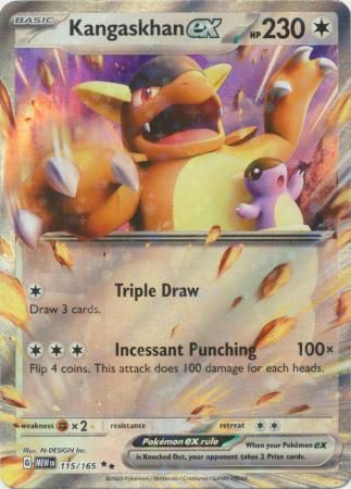 SJ Kangaskhan ex - 115/165 - Ultra Rare Scarlet &amp; Violet 151 Singles