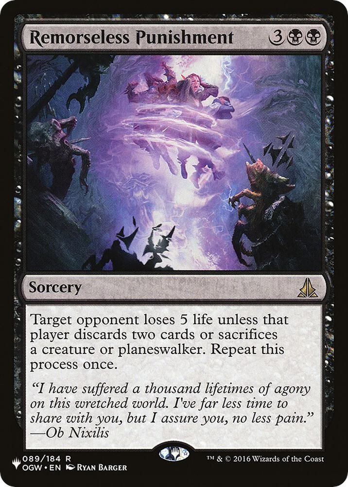 Remorseless Punishment - The List Reprints (LIST)
The List Reprints
