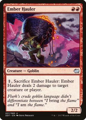 Ember Hauler - Duel Decks: Merfolk vs. Goblins (DDT)
Duel Decks: Merfolk vs. Goblins