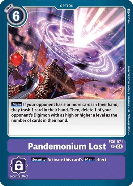 Pandemonium Lost - Infernal Ascension (EX06) Infernal Ascension
