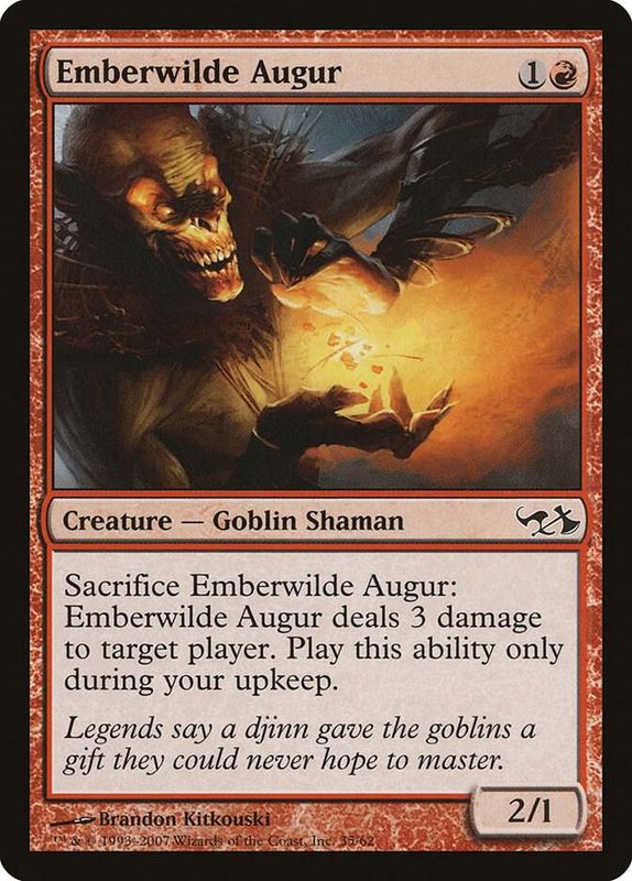 Emberwilde Augur - Duel Decks: Elves vs. Goblins (EVG)
Duel Decks: Elves vs. Goblin