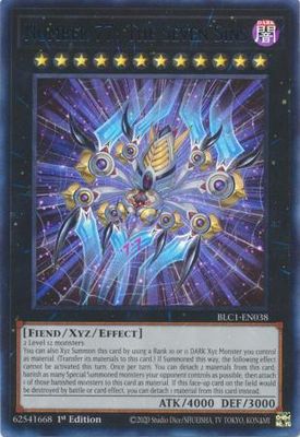 Number 77: The Seven Sins (Silver) - BLC1-EN038 - Ultra Rare 1st Edition Battles of Legend: Chapter 1 1st Edition Singles (Espanol)
