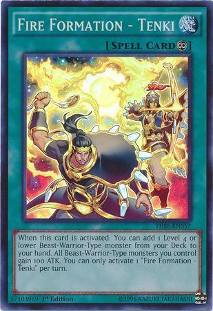 Fire Formation - Tenki - THSF-EN057 - Super Rare 1st Edition
The Secret Forces (THSF) 1st Edition Singles