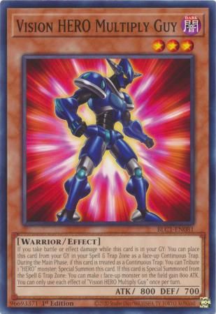 Vision HERO Multiply Guy - BLC1-EN081 - Common 1st Edition
Battles of Legend: Chapter 1 1st Edition Singles (Espanol)