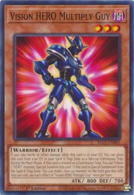 Vision HERO Multiply Guy - BLC1-EN081 - Common 1st Edition Battles of Legend: Chapter 1 1st Edition Singles