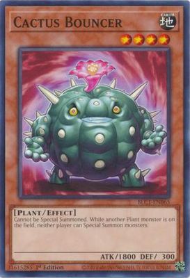 Cactus Bouncer - BLC1-EN065 - Common 1st Edition
Battles of Legend: Chapter 1 1st Edition Singles (Espanol)