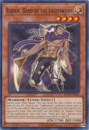 Raiden, Hand of the Lightsworn - BLC1-EN060 - Common 1st Edition Battles of Legend: Chapter 1 1st Edition Singles