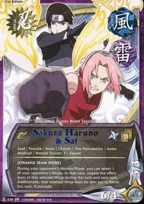 Sakura Haruno &amp; Sai - N-639 - Rare
Naruto: Emerging Alliance