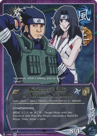 Kurenai Yuhi &amp; Asuma Sarutobi [Companions] - 1548 - Rare Foil
Naruto: Avenger&#39;s Wrath