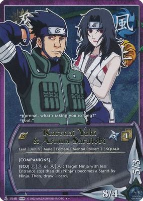 Kurenai Yuhi &amp; Asuma Sarutobi [Companions] - 1548 - Rare Foil
Naruto: Avenger&#39;s Wrath
