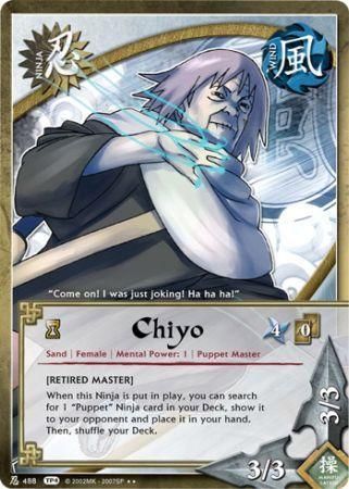 Chiyo [Retired Master] - 488 - Rare
Naruto: Tournament (Chibi) Pack 4 Foil