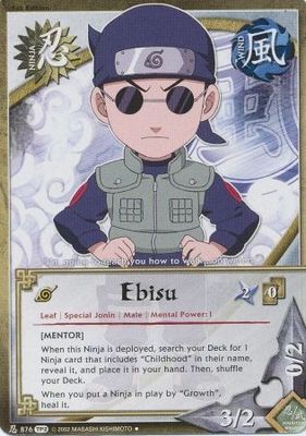 Ebisu [Mentor]- 876 - Uncommon
Naruto: Tournament (Chibi) Pack 2 Foil