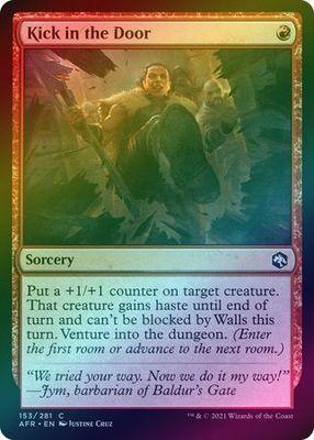 Kick in the Door 153/281 - Foil Adventures in the Forgotten Realms Foil Singles