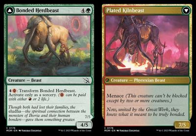 Bonded Herdbeast // Plated Kilnbeast 0178 March of the Machine Singles
