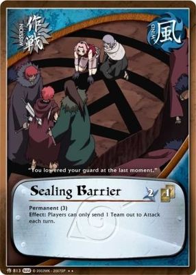Sealing Barrier - M-813 - Rare
Naruto: Weapons of War Foil