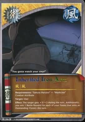 Inherited Iron Arm - J-356 - Rare
Naruto: Approaching Wind