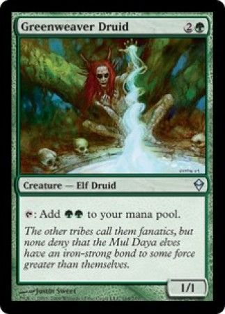 Greenweaver Druid Zendikar Singles