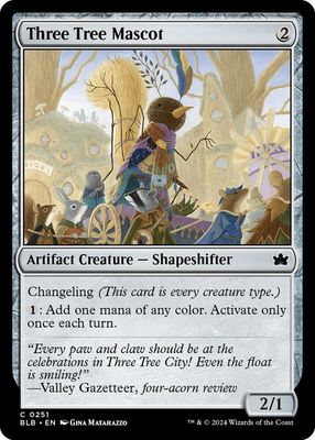 Three Tree Mascot - Bloomburrow (BLB) Bloomburrow-Foil