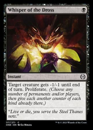 Whisper of the Dross 117/271 - Phyrexia All Will Be One Singles (Español)