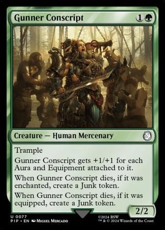Gunner Conscript 0077
Universes Beyond: Fallout Commander Singles