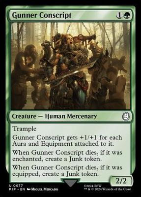 Gunner Conscript 0077
Universes Beyond: Fallout Commander Singles