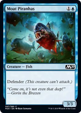 Moat Piranhas 067/280 - Magic 2020 (M20) Singles