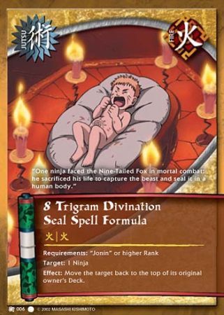 8 Trigram Divination Seal Spell Fomula - J-006 - Common Naruto: The Path to Hokage Foil