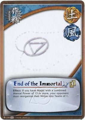 End of the Immortal - 725 - Rare
Naruto: Tales of the Gallant Sage