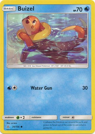 Buizel - 35/156 - Common
Sun &amp; Moon: Ultra Prism Singles