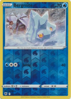 Bergmite - 047/189 - Common Reverse Holo
Sword &amp; Shield: Astral Radiance Reverse Holo Singles