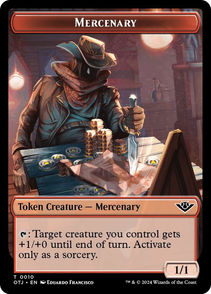 Mercenary Token - Outlaws of Thunder Junction (OTJ)
Outlaws of Thunder Junction