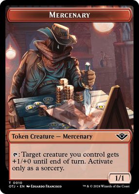 Mercenary Token - Outlaws of Thunder Junction (OTJ)
Outlaws of Thunder Junction