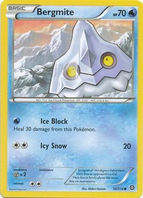 Bergmite - 36/114 - Common
XY: Steam Siege Singles (Español)
